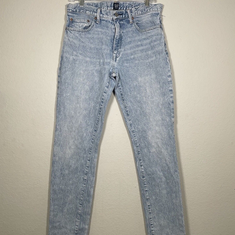 Gap Denim Skinny Straight Light Bleach Gapflex Men Jeans Size 32 34